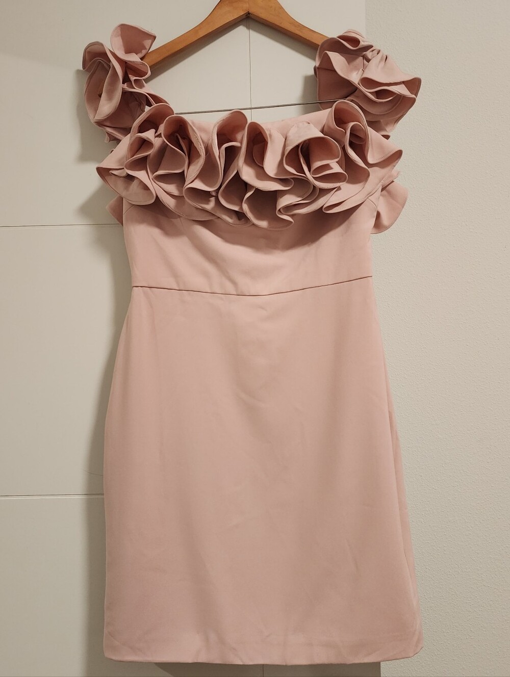 Love By Theia Couture Blush Rosette Dress